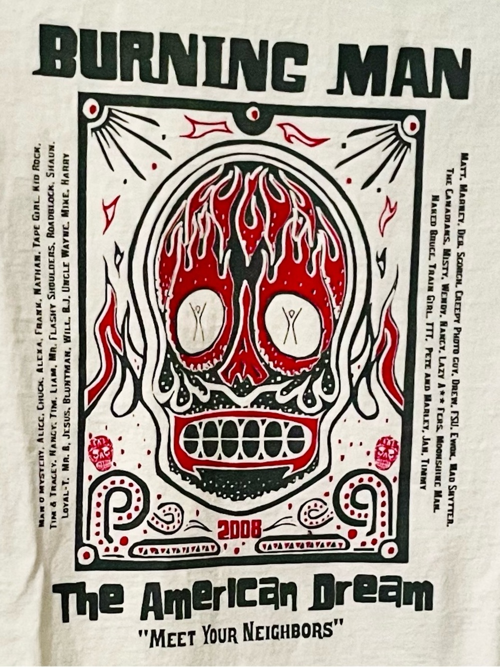 VTG 2008 Burning Man 'The American Dream' Festival Tee